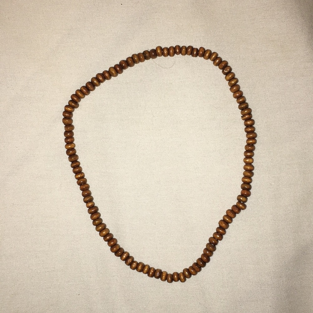 brown wooden choker